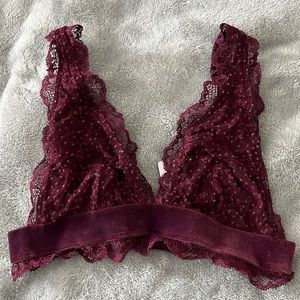 Maroon Victorias Secret Bralette